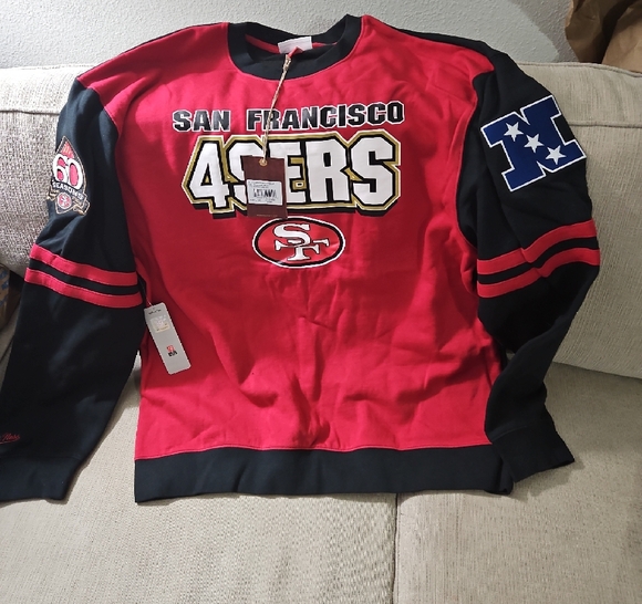 Mitchell & Ness Other - San Francisco Mitchell And Ness 49ers Red and Black Crewneck. NWT.